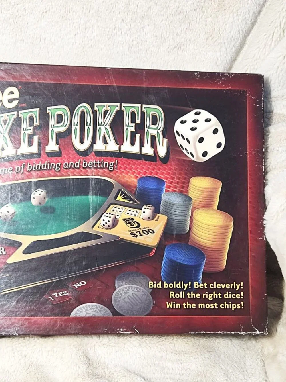 Yahtzee Deluxe Poker Dice Board Game Parker Brothers 2005 - No Instructions Book